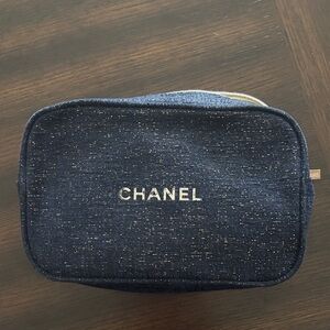 CHANEL Midnight Blue Sparkle Pouch